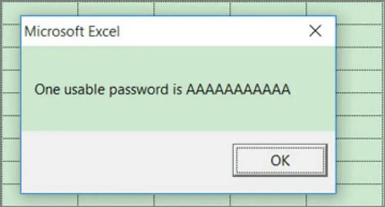 prolomení hesla souboru Excel vba kód