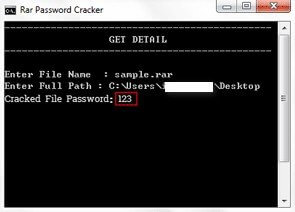 password rar craccata con notepad