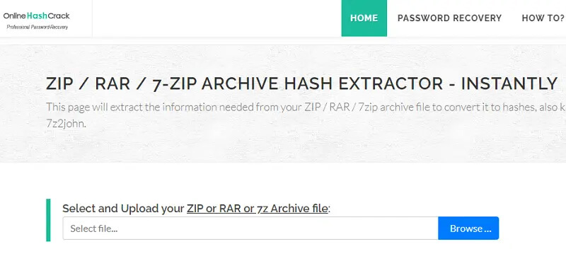 hack zip-bestand wachtwoord online