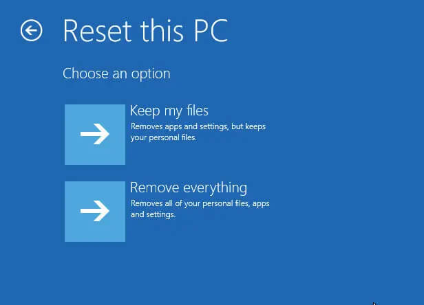 Dateien in Windows 10 behalten oder entfernen