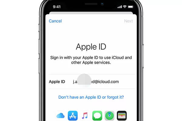 monitor iphone met apple id