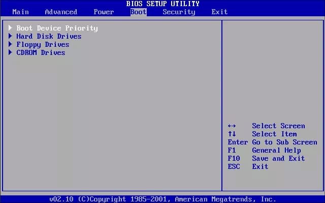 passfab 4winkey bios setup utility wählt erstes Bootgerät