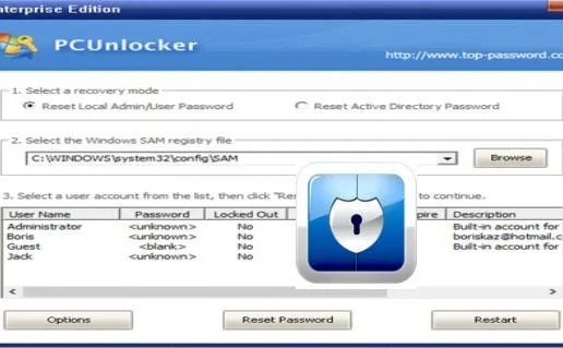 PCUnlocker Überprüfung: Verlorenes Windows-Passwort einfach zurücksetzen