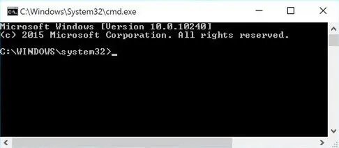 dấu nhắc lệnh windows 10