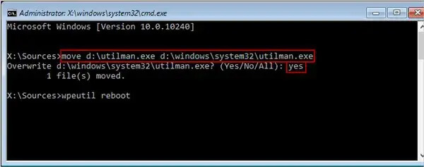 hackear contraseña de administrador de windows 10