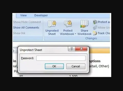 how to open password protected excel file with known password