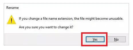 Umbenennen der Excel-Datei zur Wiederherstellung des Passworts