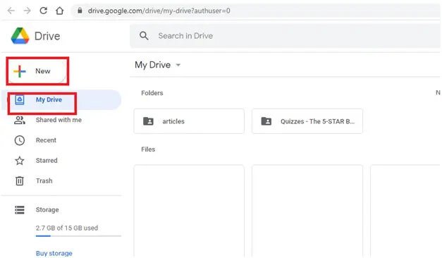 google driveにpdfファイルをアップロード